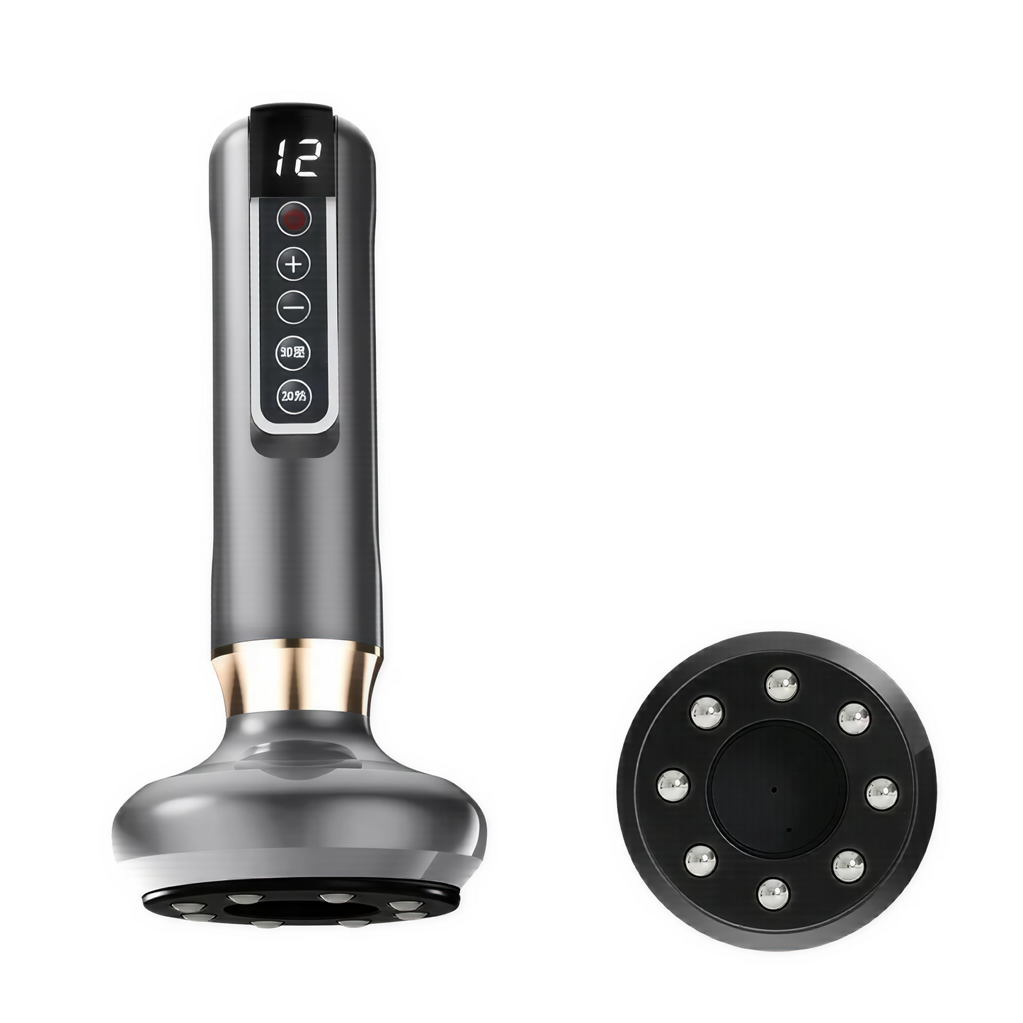 LumaSculpt Pro – Elektrischer Gua Sha & Vakuum-Massager mit Infrarot gegen Cellulite
