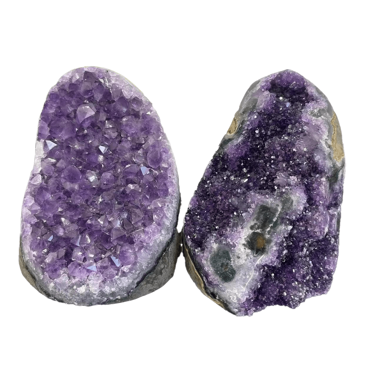Amethyst Kristall - Cluster Naturstein – Handverlesene Rohgeode aus Uruguay zur spirituellen Dekoration, Chakra - & Reiki - Arbeit - Lumavie
