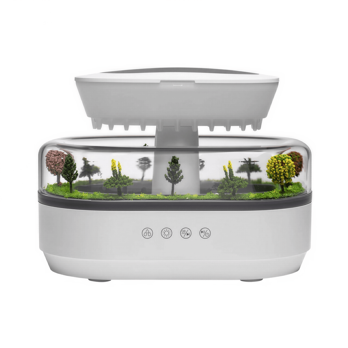 Aroma Diffuser Regentropfen - Design – Luftbefeuchter für ätherische Öle mit LED - Farbwechsel zur Raumduft - & Luftbefeuchtung - Lumavie