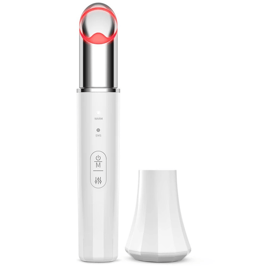 Elektrisches Augenmassagegerät – EMS & Mikrostrom Beauty Gerät mit Lichttherapie gegen dunkle Augenringe, Falten & Tränensäcke - Lumavie