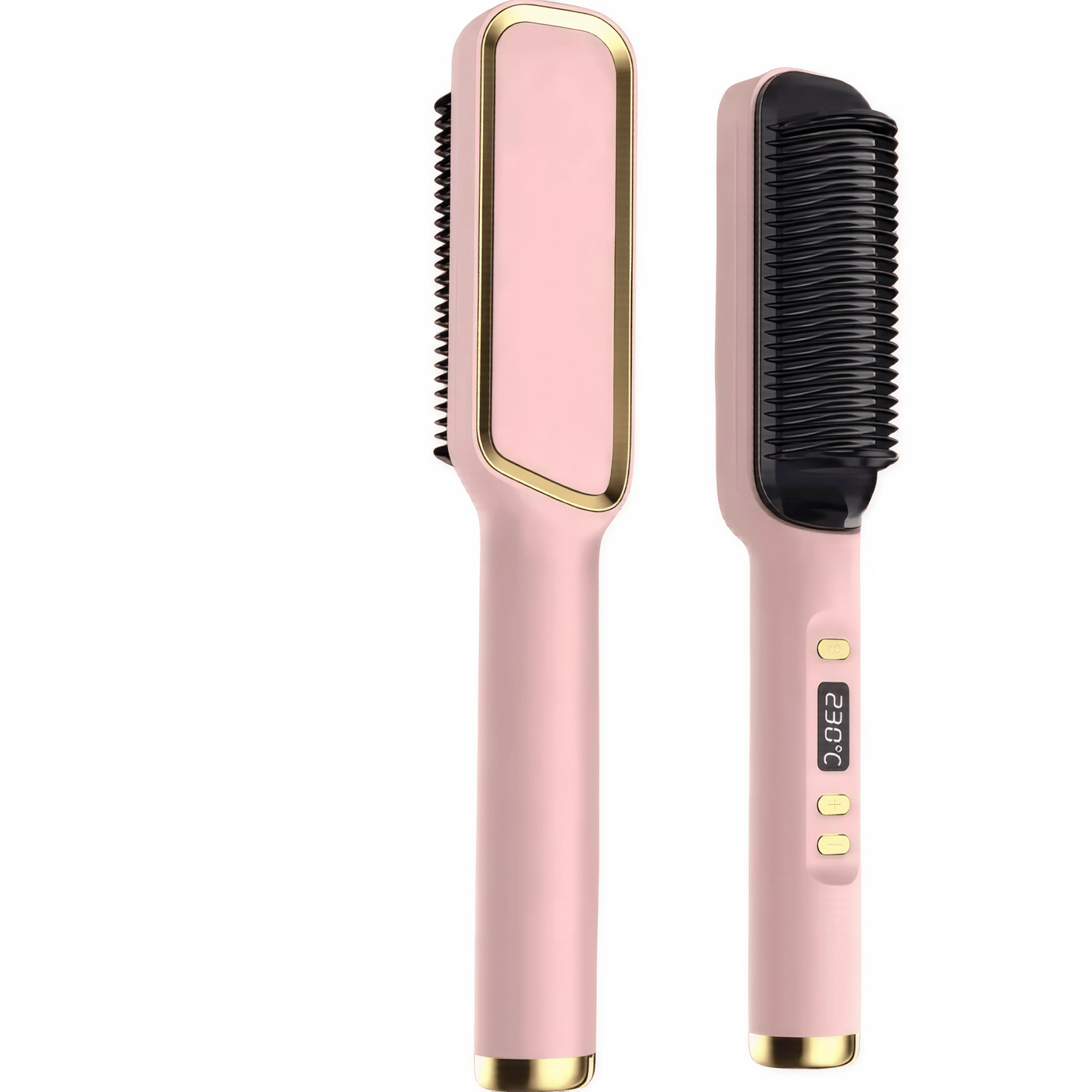 Haarglätter mit Kammfunktion – Elektrische Ionen - Glättbürste mit Hitzeschutz für schnelles, frizzfreies & gesundes Styling - Lumavie
