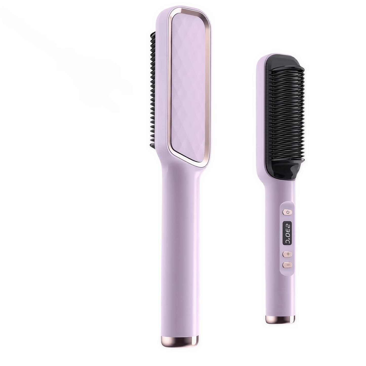 Haarglätter mit Kammfunktion – Elektrische Ionen - Glättbürste mit Hitzeschutz für schnelles, frizzfreies & gesundes Styling - Lumavie