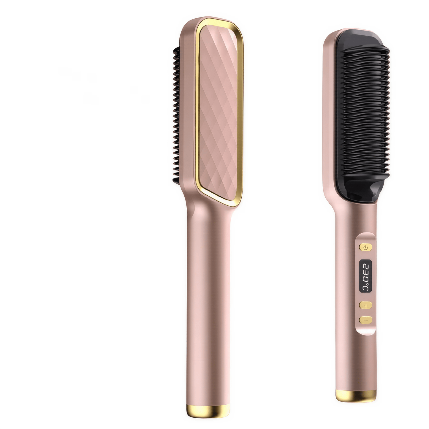 Haarglätter mit Kammfunktion – Elektrische Ionen - Glättbürste mit Hitzeschutz für schnelles, frizzfreies & gesundes Styling - Lumavie
