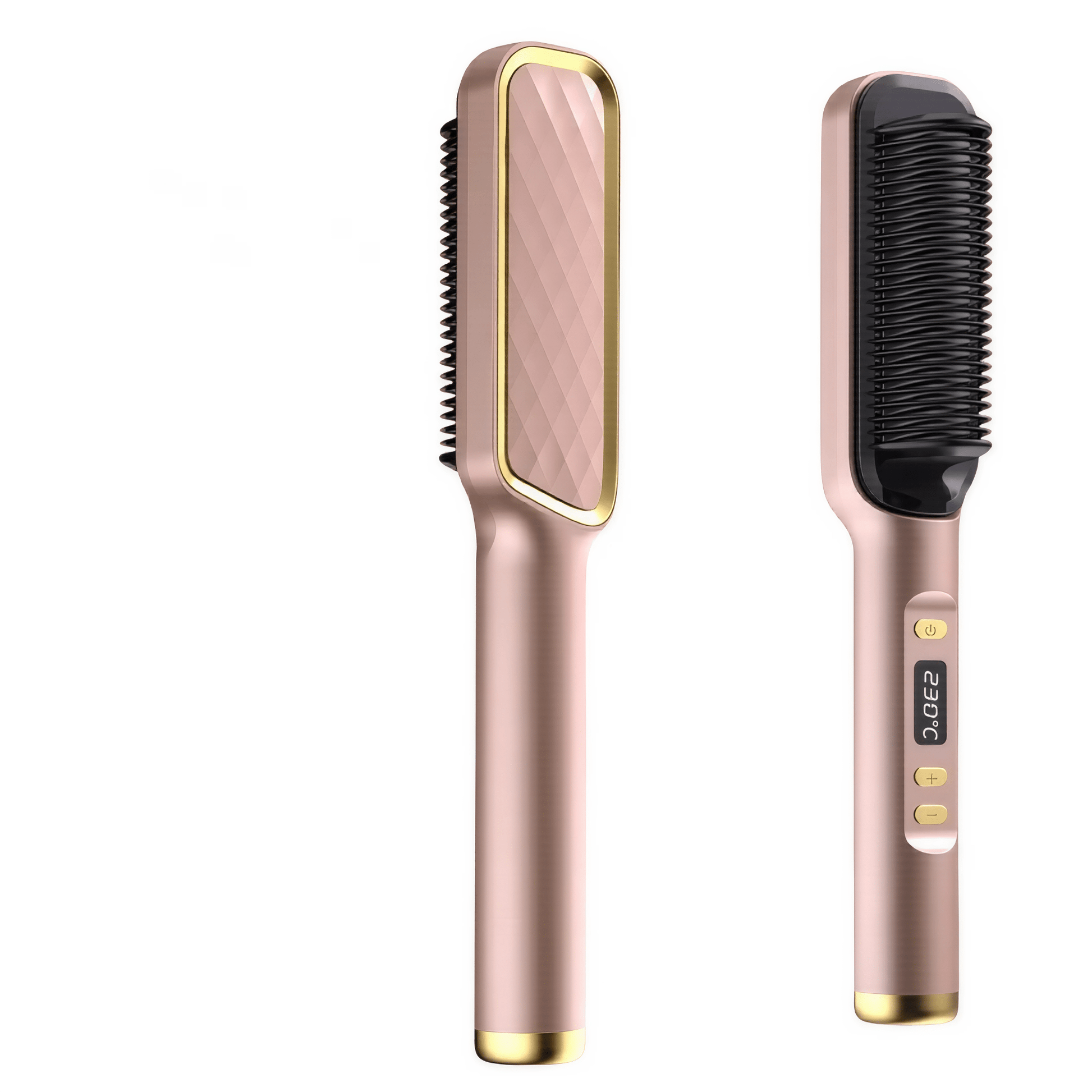 Haarglätter mit Kammfunktion – Elektrische Ionen - Glättbürste mit Hitzeschutz für schnelles, frizzfreies & gesundes Styling - Lumavie