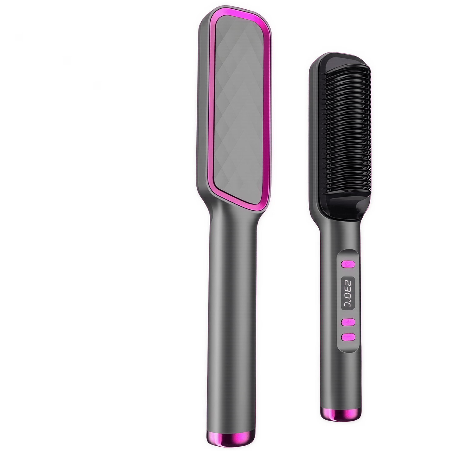 Haarglätter mit Kammfunktion – Elektrische Ionen - Glättbürste mit Hitzeschutz für schnelles, frizzfreies & gesundes Styling - Lumavie