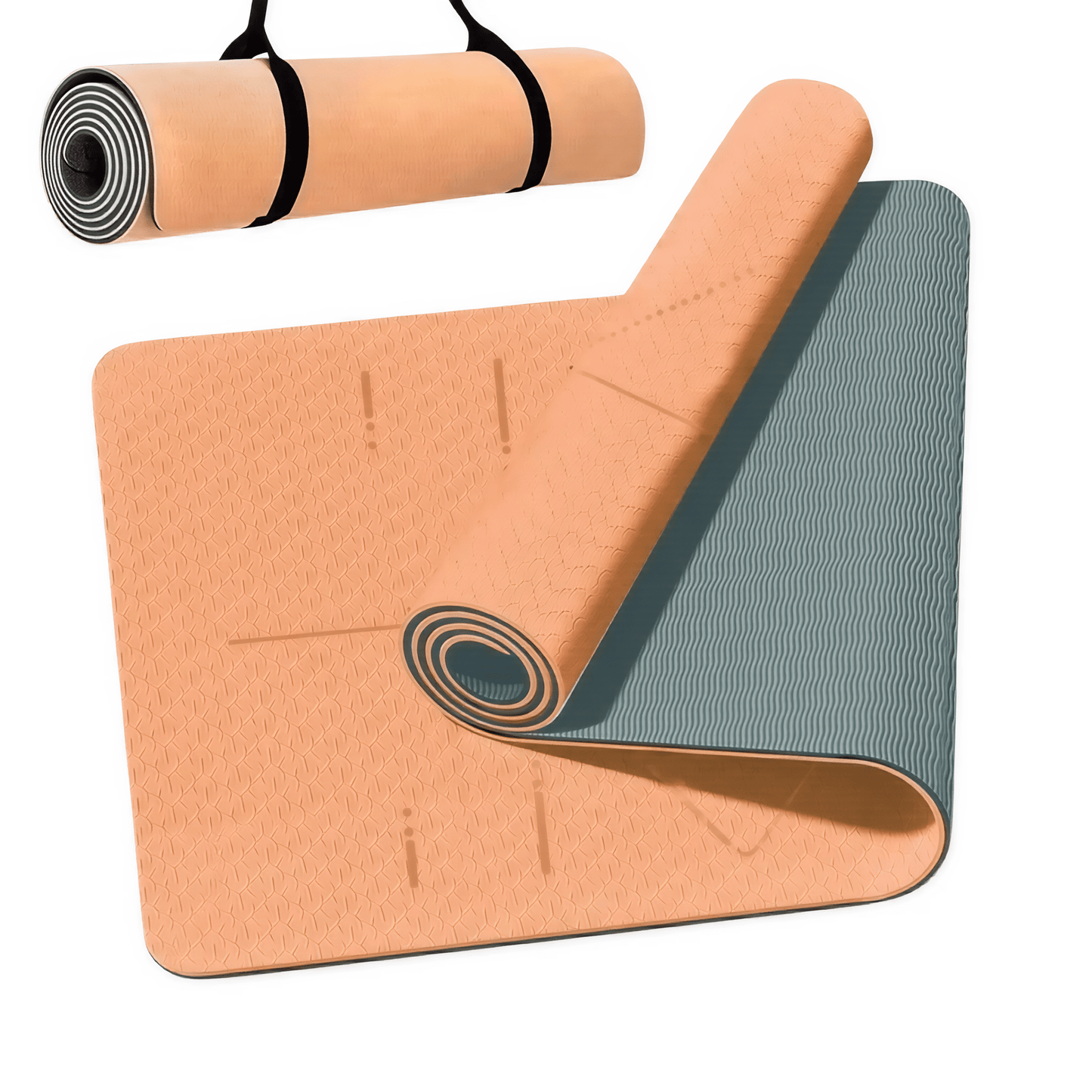 LumaFlex Mat – Anti - Rutsch Pilates - & Yogamatte mit Tragriemen & Tasche - Lumavie