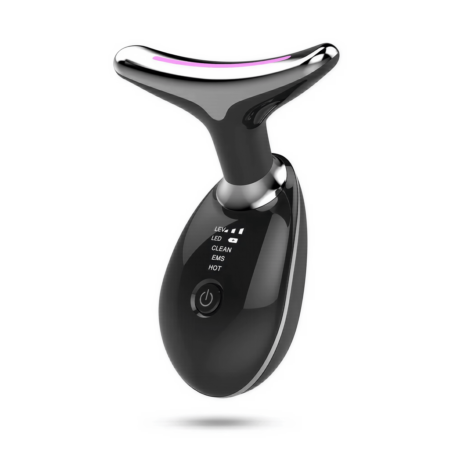 LumaLift Pro – EMS Gesicht - & Halsmassager mit LED - Lichttherapie für Straffung & Anti - Aging - Lumavie