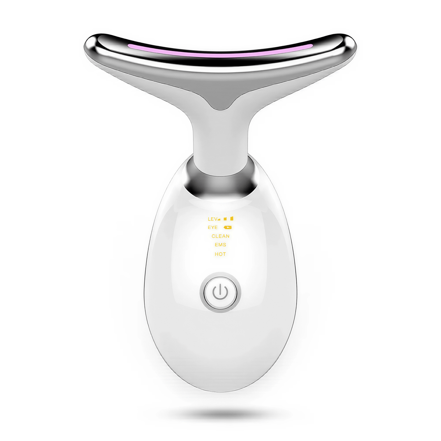 LumaLift Pro – EMS Gesicht - & Halsmassager mit LED - Lichttherapie für Straffung & Anti - Aging - Lumavie