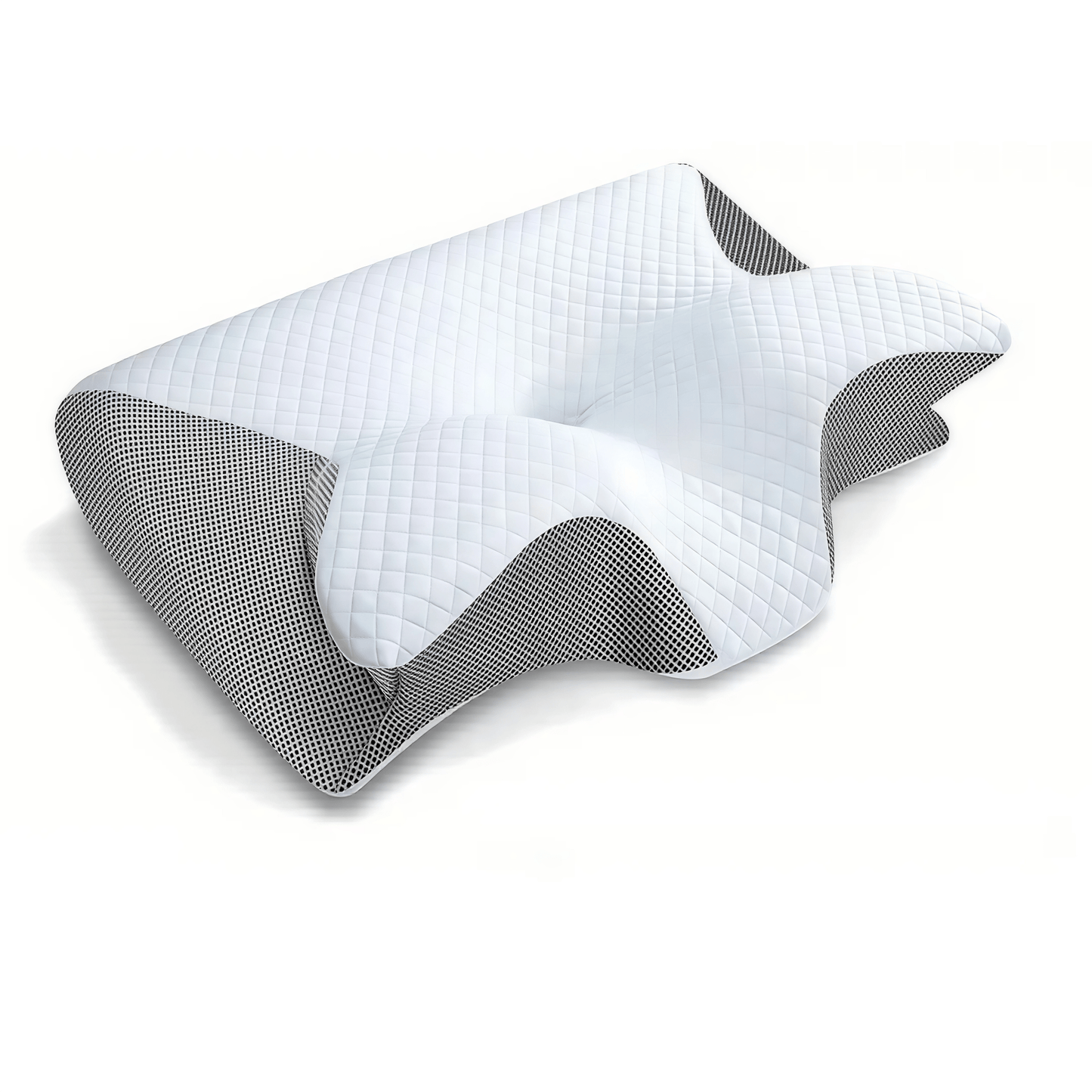 LumaNeck® Nackenkissen – Orthopädisches 2 - in - 1 Memory Foam Kopfkissen mit ergonomischer Passform für entspannte Nächte ohne Verspannungen - Lumavie