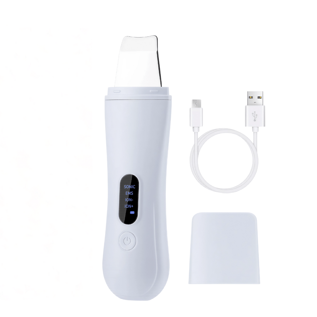 Lumavie SkinEssence – 4 - in - 1 Ultraschall Peelinggerät zur effektiven Porenreinigung, Hautstraffung & täglichen Gesichtsreinigung - Lumavie
