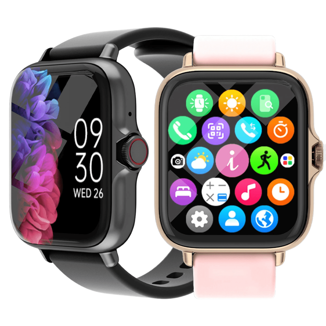 Lumavie Smartwatch – Stilvolle 1,83 Zoll Sportuhr mit Telefonfunktion, Schrittzähler & Schlafüberwachung für Gesundheit & Fokus - Lumavie