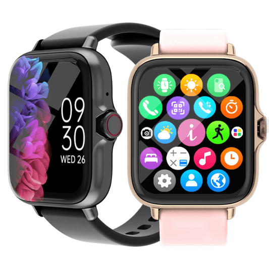 Lumavie Smartwatch – Stilvolle 1,83 Zoll Sportuhr mit Telefonfunktion, Schrittzähler & Schlafüberwachung für Gesundheit & Fokus - Lumavie