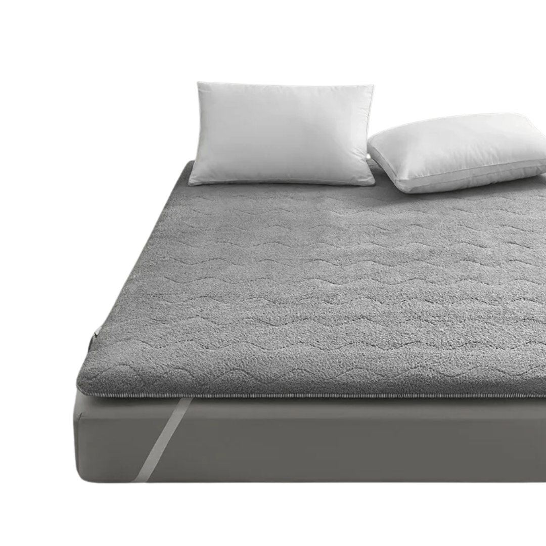 Schlaftopper Wolle – Faltbare & dicke Auflage für Winter, warme Ergänzung für Schlafzimmer, Wohnräume & Gästezimmer - Lumavie
