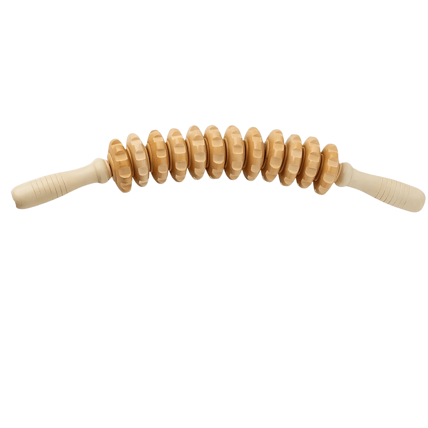 WoodCurve Pro – Gebogener Holz - Massage - Roller für Cellulite & Lymphdrainage - Lumavie