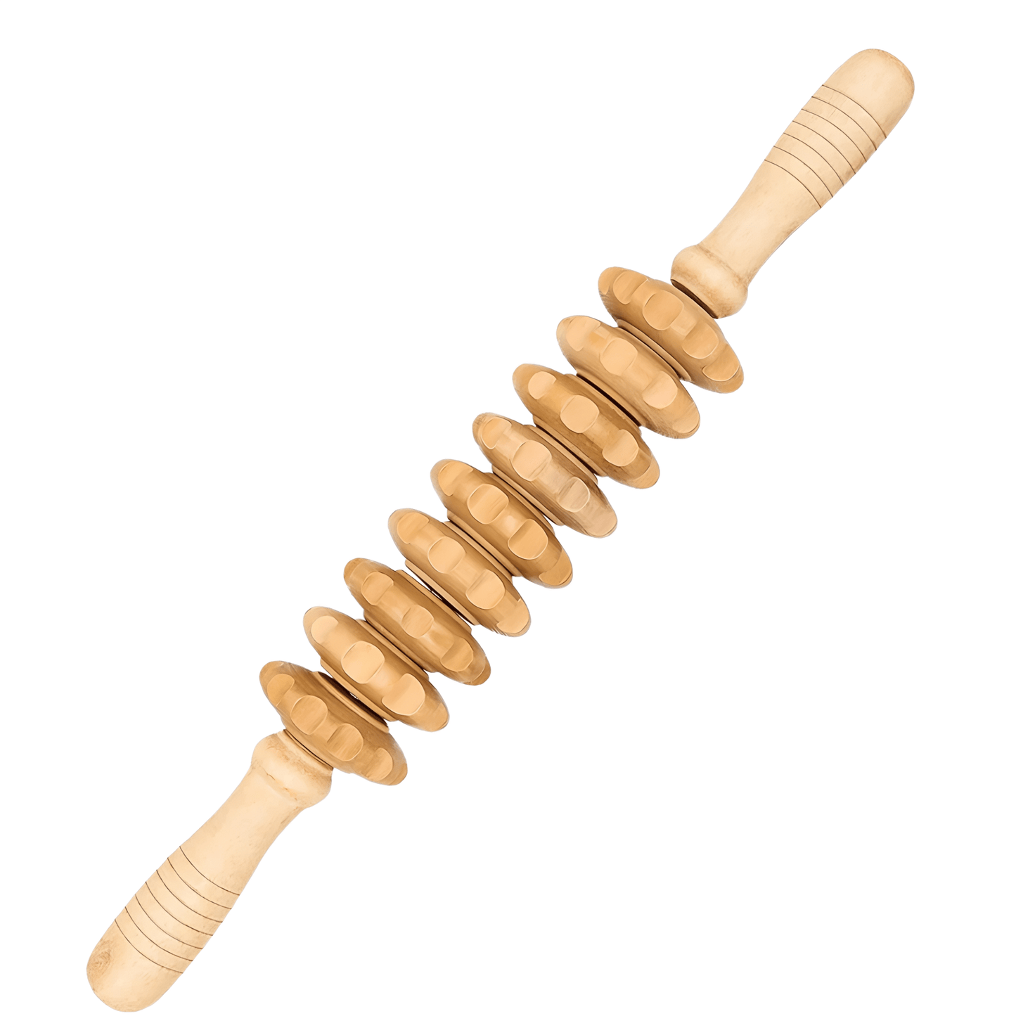 WoodCurve Pro – Gebogener Holz - Massage - Roller für Cellulite & Lymphdrainage - Lumavie