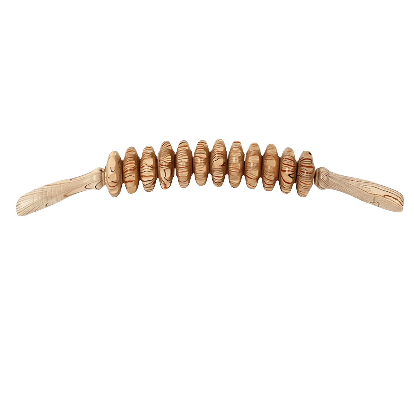 WoodCurve Pro – Gebogener Holz - Massage - Roller für Cellulite & Lymphdrainage - Lumavie