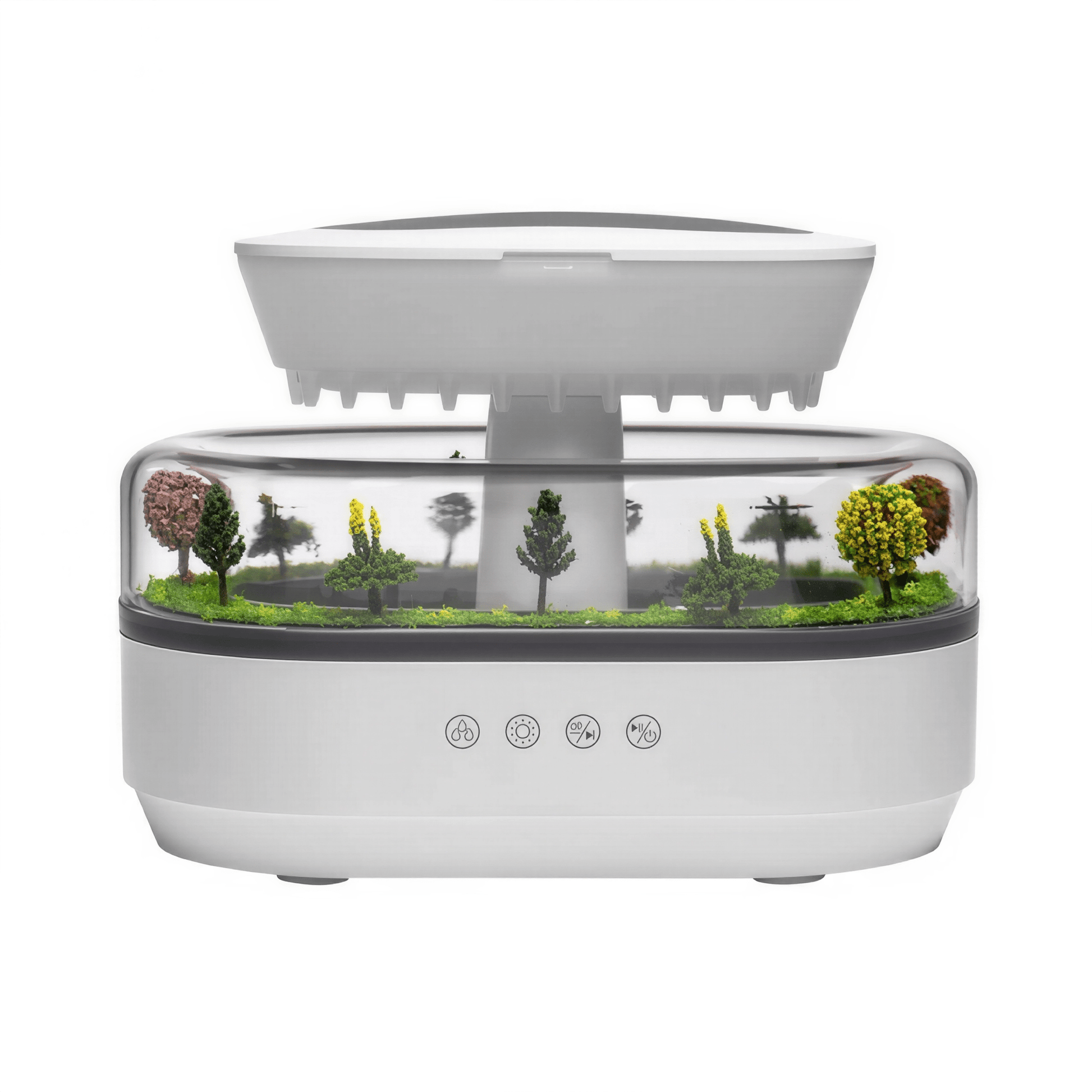 Aroma Diffuser Regentropfen - Design – Luftbefeuchter für ätherische Öle mit LED - Farbwechsel zur Raumduft - & Luftbefeuchtung - Lumavie