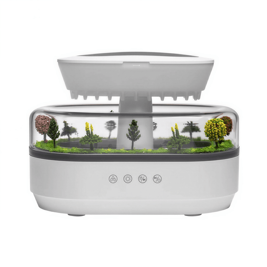 Aroma Diffuser Regentropfen - Design – Luftbefeuchter für ätherische Öle mit LED - Farbwechsel zur Raumduft - & Luftbefeuchtung - Lumavie