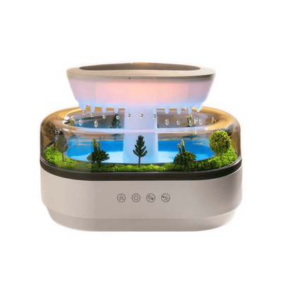 Aroma Diffuser Regentropfen - Design – Luftbefeuchter für ätherische Öle mit LED - Farbwechsel zur Raumduft - & Luftbefeuchtung - Lumavie