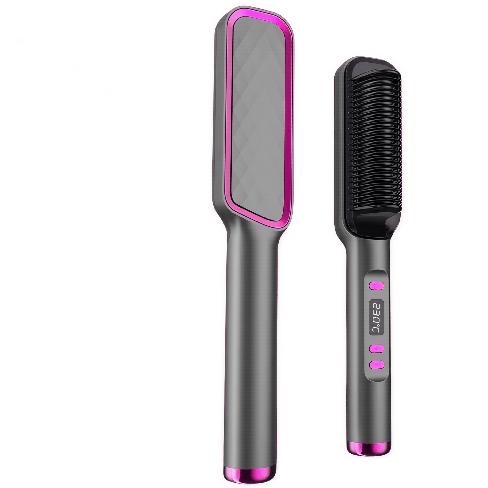 Haarglätter mit Kammfunktion – Elektrische Ionen - Glättbürste mit Hitzeschutz für schnelles, frizzfreies & gesundes Styling - Lumavie