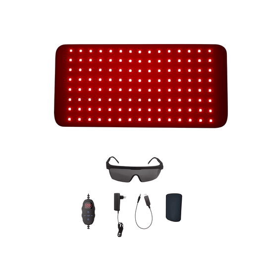 Infrarot Therapie Pad - LED - Lichttherapie Pad mit 120 LEDs für Muskelentspannung, Gelenkschmerzen & körperliche Erschöpfung - Lumavie