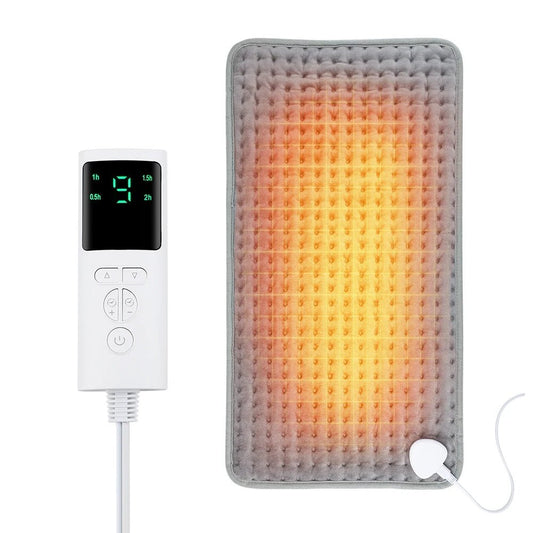 LumaHeat Pad – Elektrisches Heizkissen für Bauch & Beine mit 9 Heizstufen, 4 Modi & Timerfunktion (58×29 cm) - Lumavie