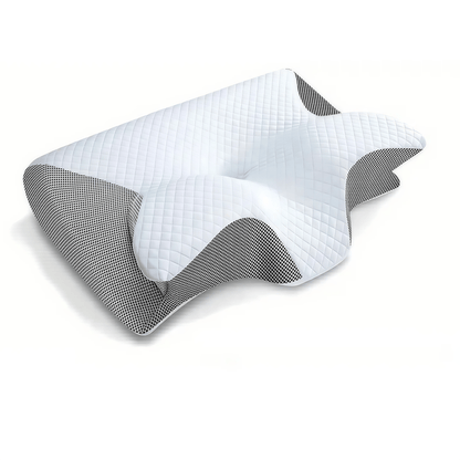 LumaNeck® Nackenkissen – Orthopädisches 2 - in - 1 Memory Foam Kopfkissen mit ergonomischer Passform für entspannte Nächte ohne Verspannungen - Lumavie