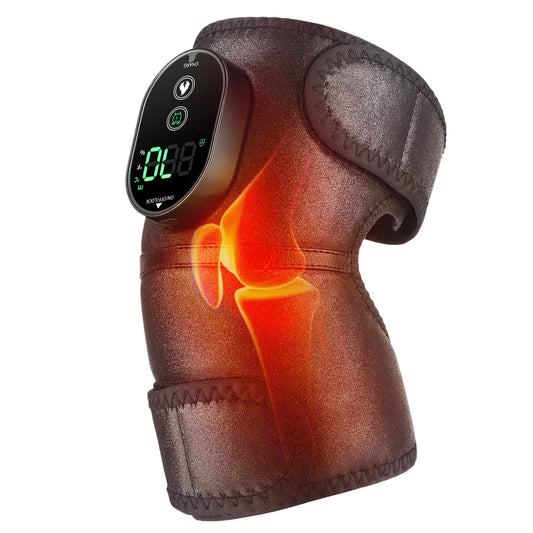 Novaknee DeepHeat – Elektrisches Massagegerät mit Heißkompression & Vibration für Knie - , Schulter - & Ellenbogenschmerzen - Lumavie