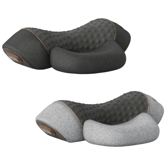 ThermoStretch Nackenkissen – Elektrisches Massagekissen mit Tiefenvibration, Wärmetherapie & sanfter Dehnung - Lumavie
